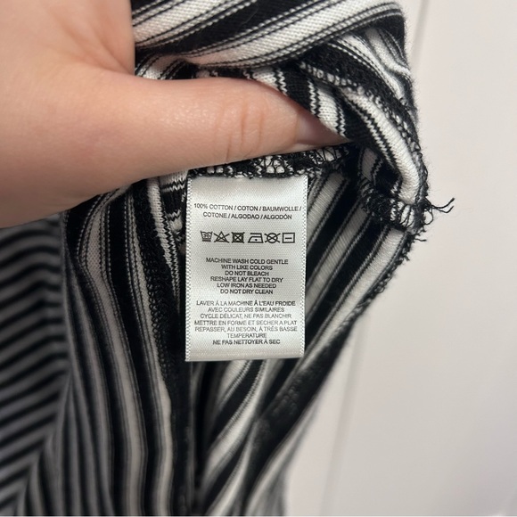 Free People We The Free Striped Keyhole Peekaboo Back Dress Size Medium - Picture 4 of 6